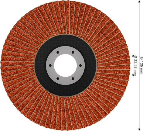 Lamelový kotouč Bosch EXPERT X782 125 mm G80, zkosený.